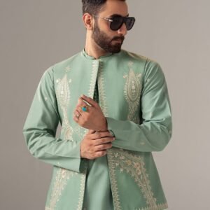 A Men Monsoon Wedding Wear Pista Green