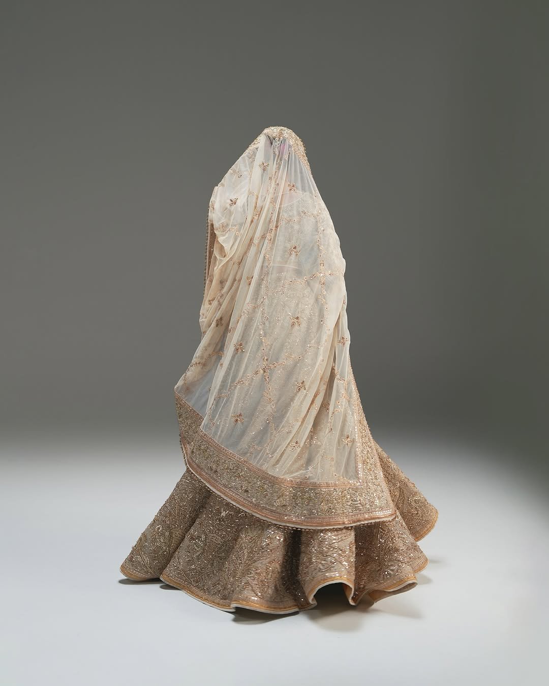 Signature Wedding Ethic Wear Lehenga Creemy Color - Image 5